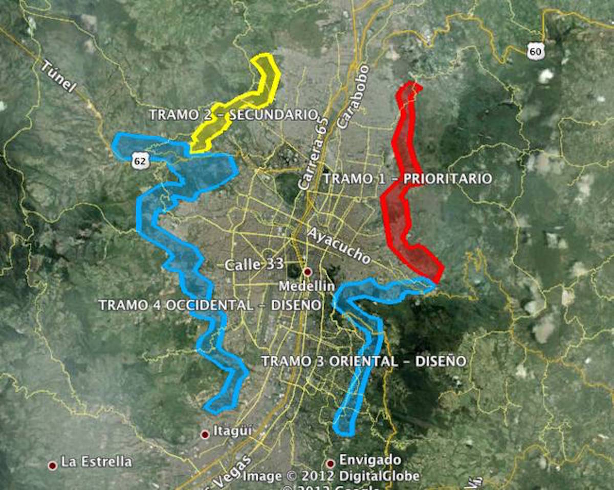 map indicating greenbelt redevelopment zones