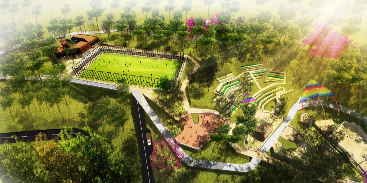 a rendering of the proposed greenbelt